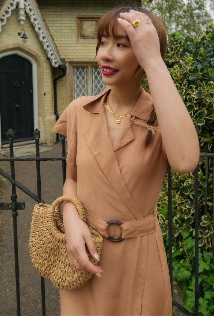 Caipora Guanabara Petite Silk Midi Dress