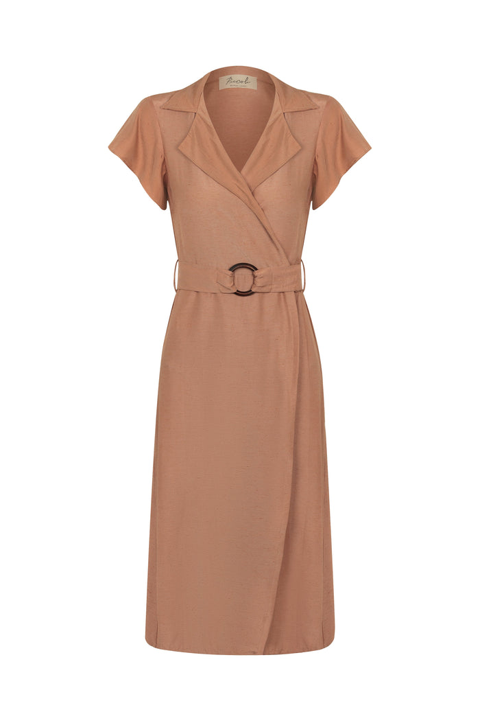 caipora Guanabara Petite Silk Midi Dress