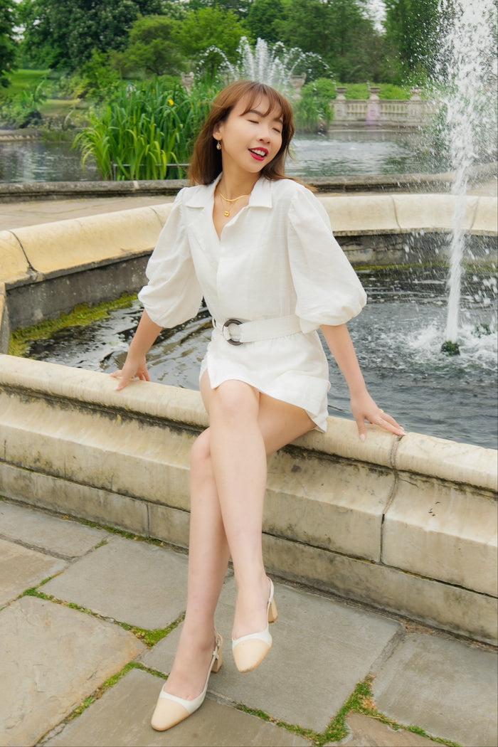Caipora Lagoa Petite Linen Playsuit