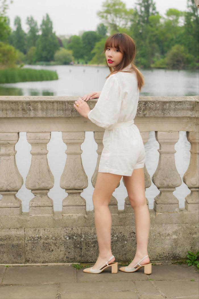 Caipora Lagoa Petite Linen Playsuit