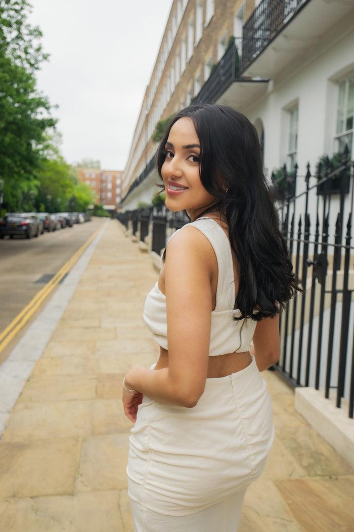 Caipora Leblon Petite Body-Hugging Midi Skirt