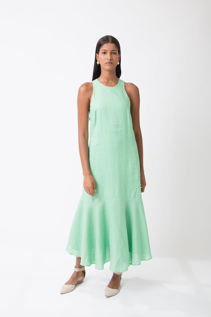 Caipora Mirandela Linen Midi Dress