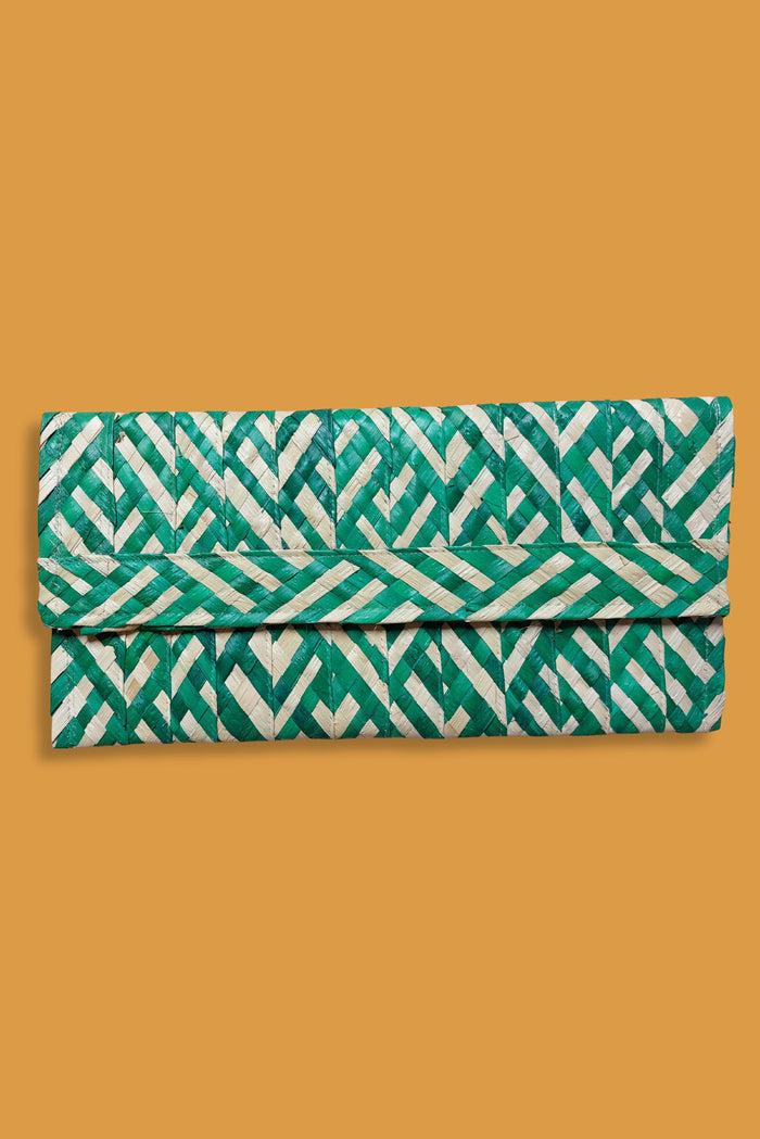 Caipora Palm Leaf Straw Clutch