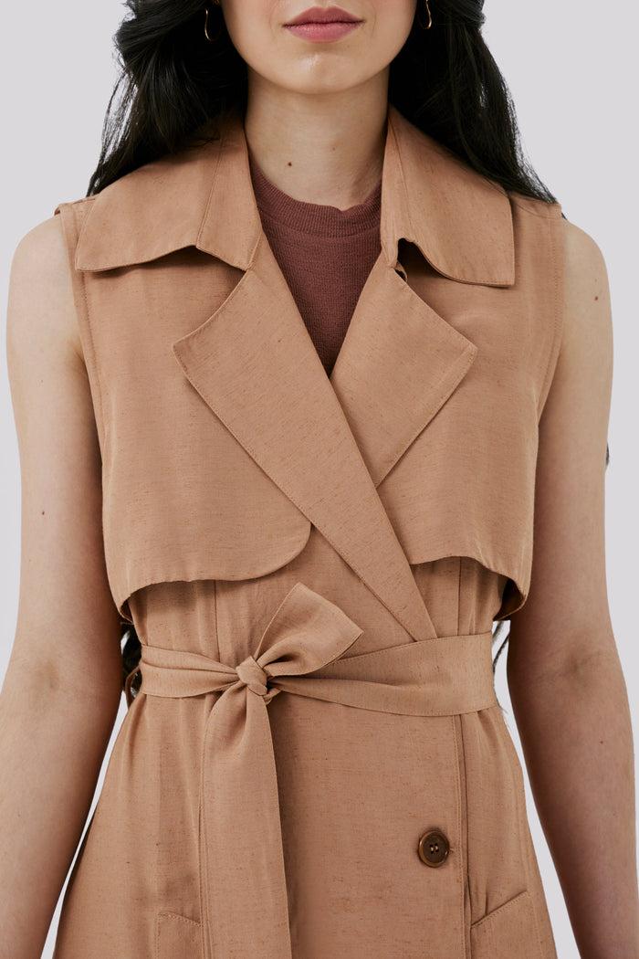 Caipora Vila Madalena Petite Silk Vest Dress