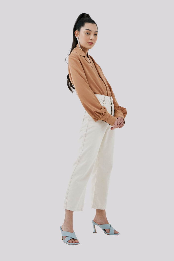 Caipora Jardins Petite High-Rise Straight-Leg Jeans