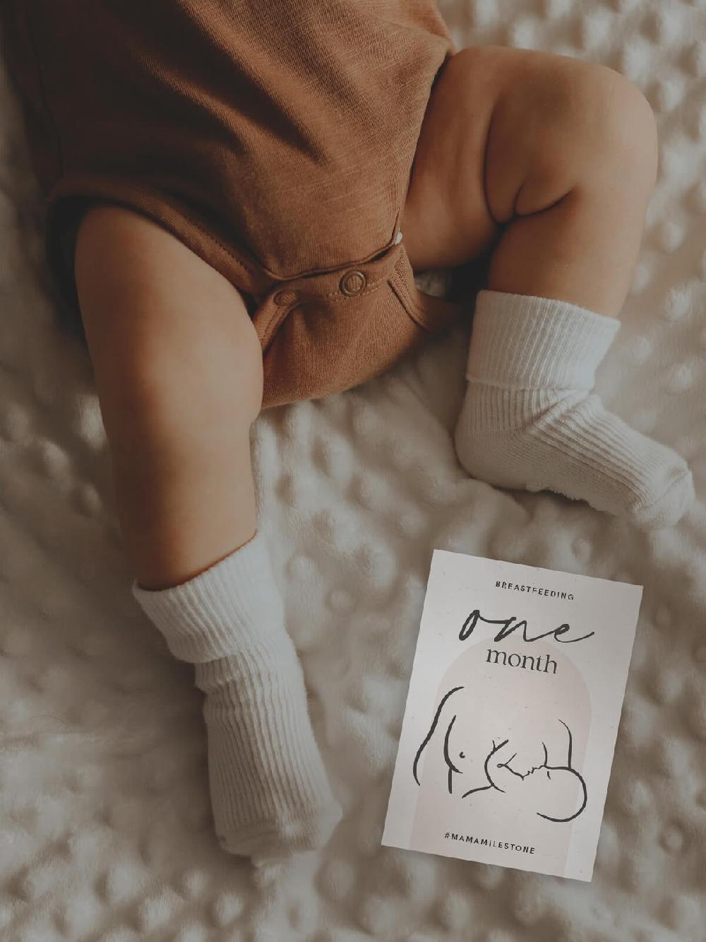 cake maternity Baby Milestone Cards (set of 12)