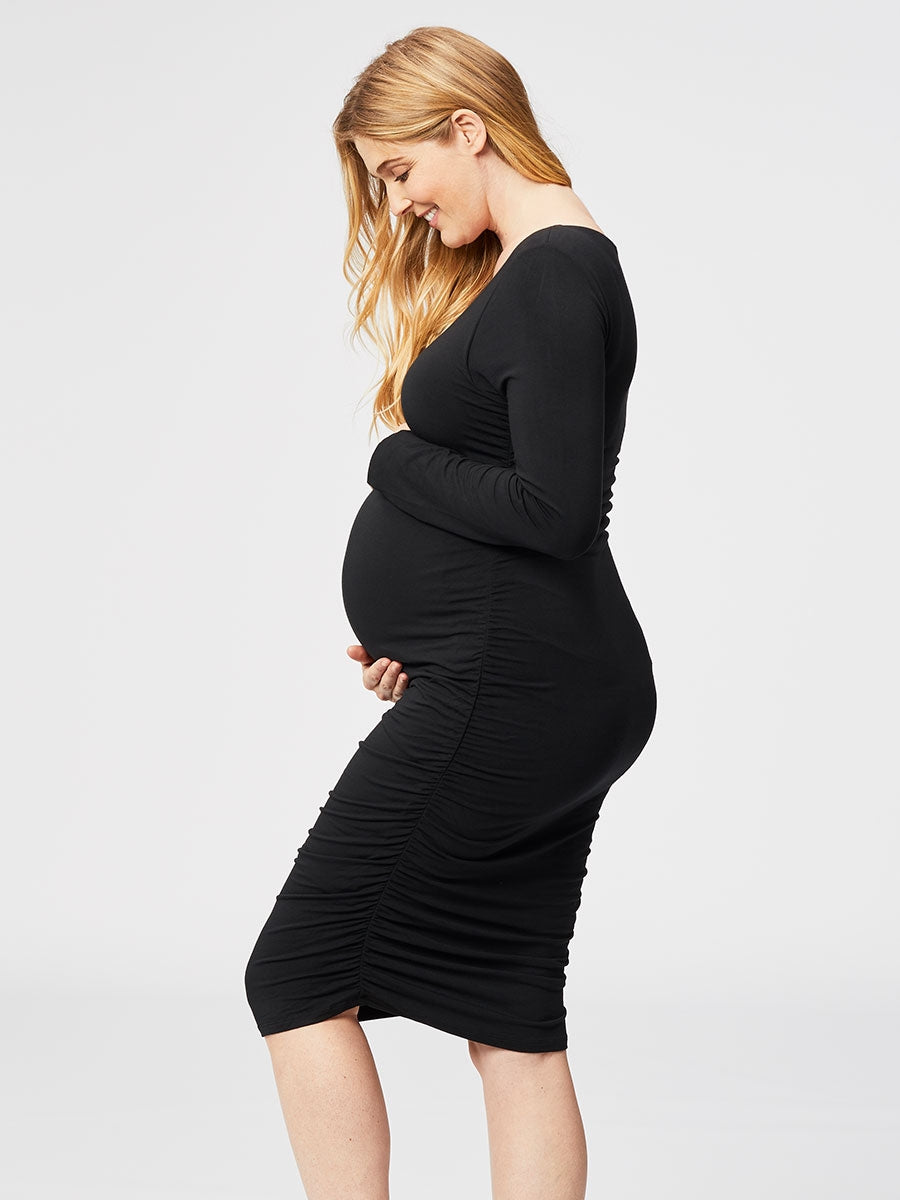Cake Maternity Jam Long Sleeve Maternity Dress