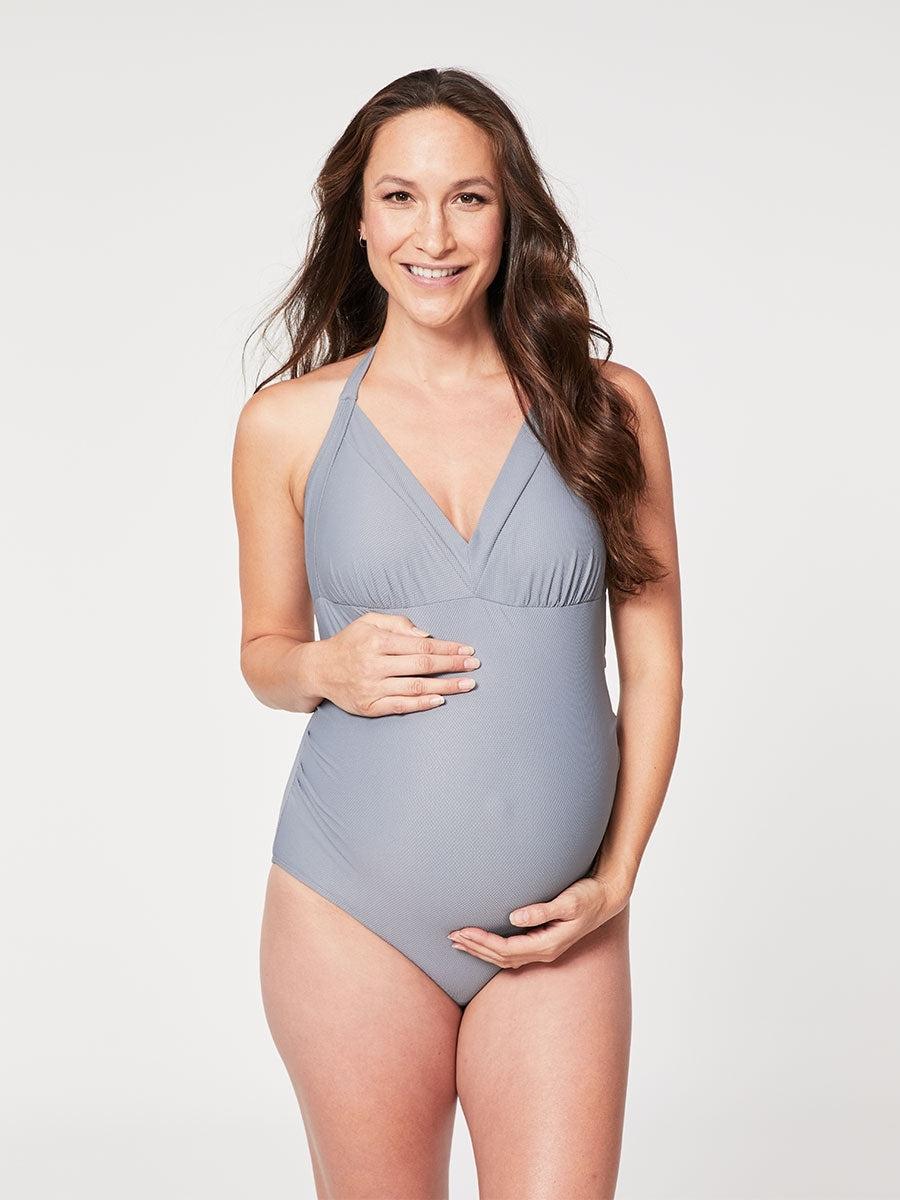 cake maternity Iced Tea Halter Maternity Swimsuit (Busty C-G Cups) (Final Sale)
