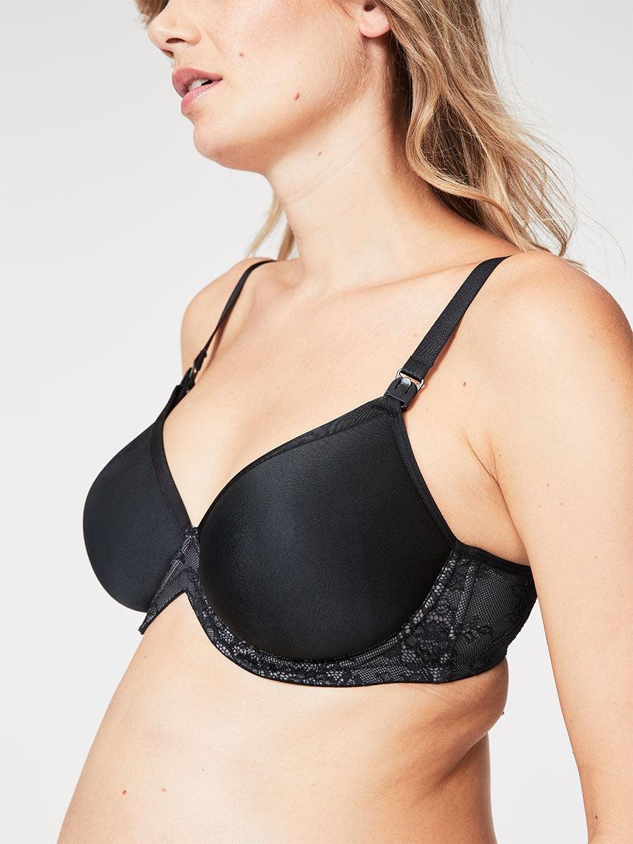 Cake Maternity Waffles Contour Maternity & Nursing Bra - Black (Final Sale)