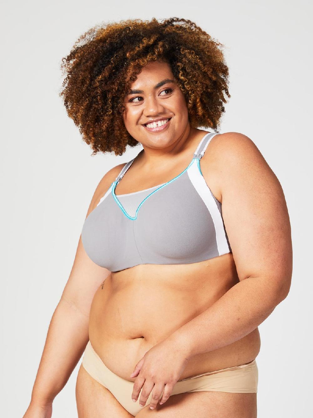 cake maternity Zest Maternity & Nursing Sports Bra - Grey (Final Sale)