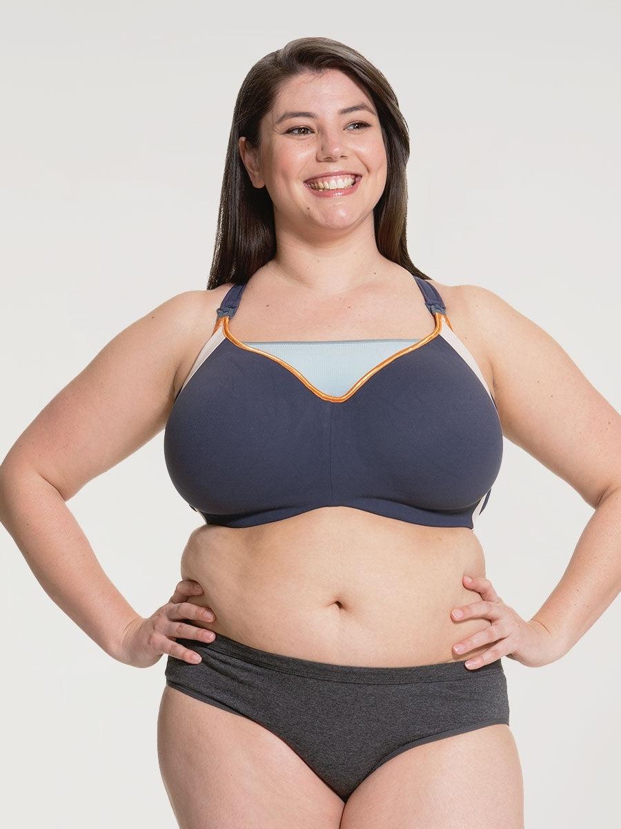 cake maternity Zest Maternity & Nursing Sports Bra - Navy-Blue (Final Sale)