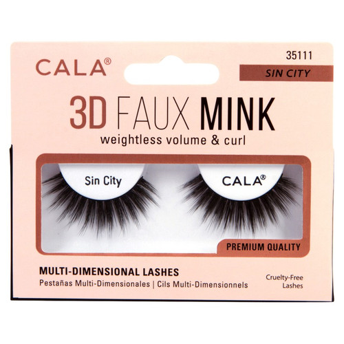 cala 3D FAUX MINK LASHES: SIN CITY