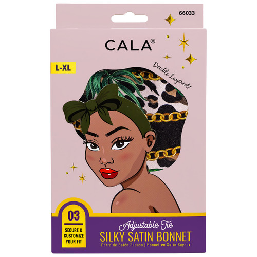 cala ADJUSTABLE BONNET: GREEN LEOPARD