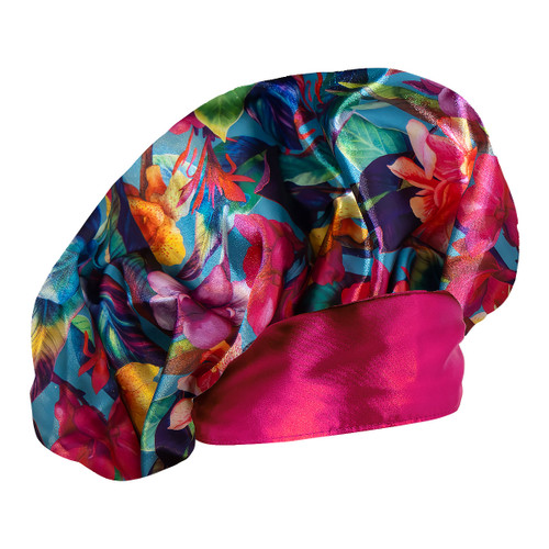 Cala ADJUSTABLE BONNET: TROPICAL FLOWERS