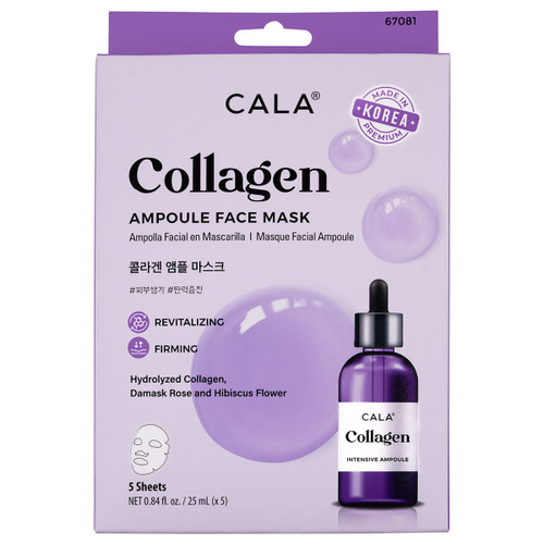 cala AMPOULE FACE MASK: COLLAGEN (5PK)