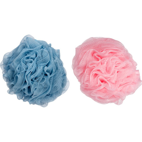 Cala BATH DELUXE PUFFS: BLUE/PINK 2PCS