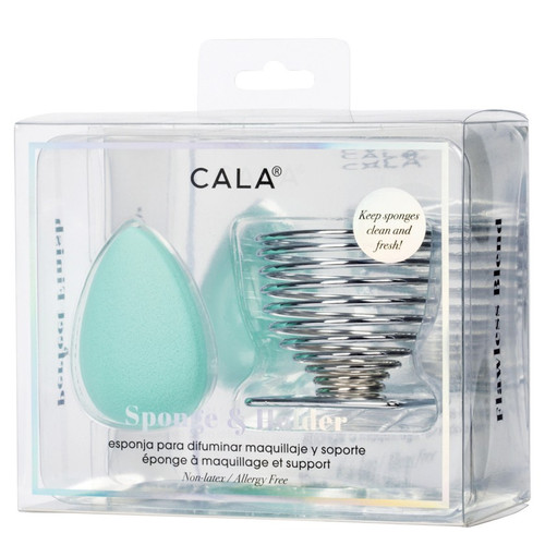 cala BLENDING SPONGE & HOLDER: MINT (2PCS)