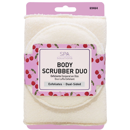 cala BODY SCRUBBER DUO | CHERRY PRINT (2PK)