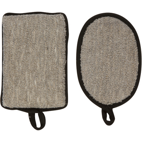 Cala CALA FOR MEN: BODY SCRUBBER DUO (TAUPE / BLK)