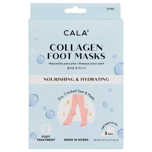 cala COLLAGEN FOOT MASK (3 PAIRS)