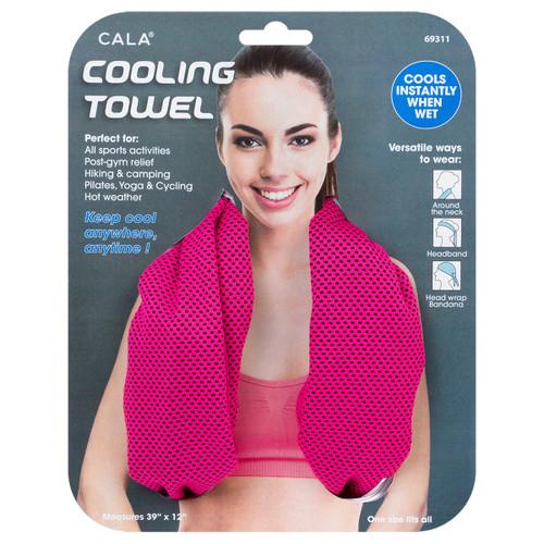 cala COOLING TOWEL (HOT PINK)