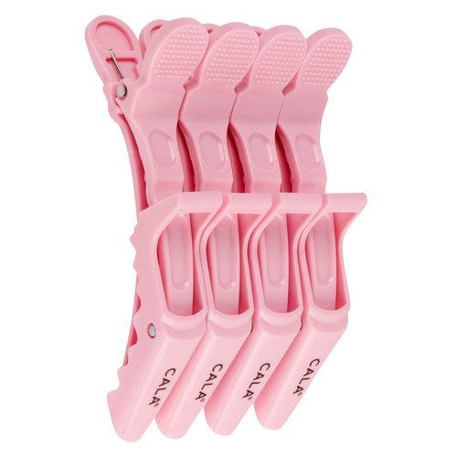 Cala CROC HAIR CLIP | SOFT PINK (4PK)