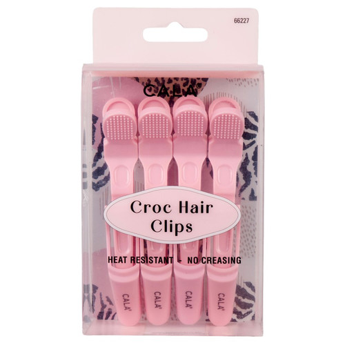 cala CROC HAIR CLIP | SOFT PINK (4PK)