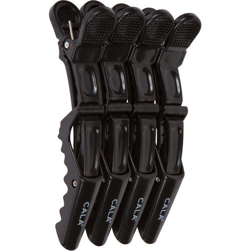 Cala CROC HAIR CLIPS: BLACK (4PCS.)