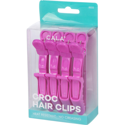 cala CROC HAIR CLIPS | LAVENDER (4PK)