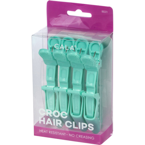 cala CROC HAIR CLIPS | MINT (4PK)