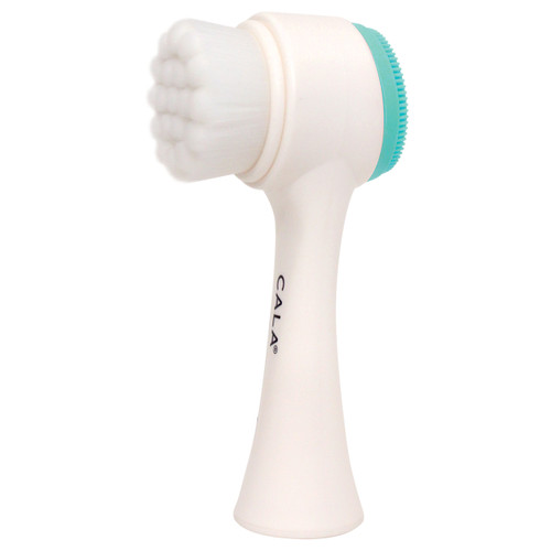 cala DUAL-ACTION FACIAL CLEANSING BRUSH (MINT)