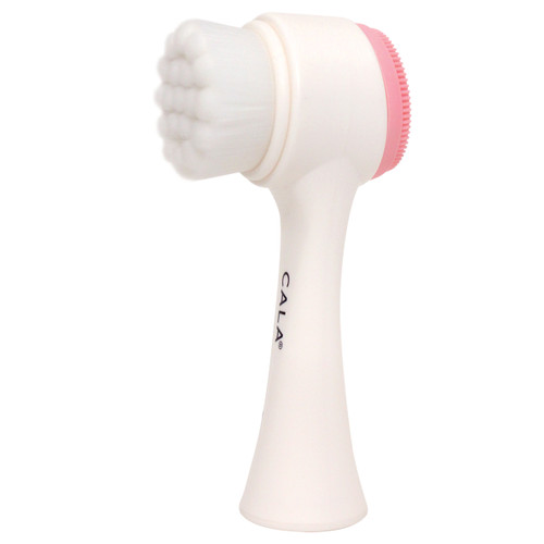 cala DUAL-ACTION FACIAL CLEANSING BRUSH (PINK)