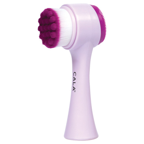 cala DUAL-ACTION FACIAL CLEANSING BRUSH (PURPLE)