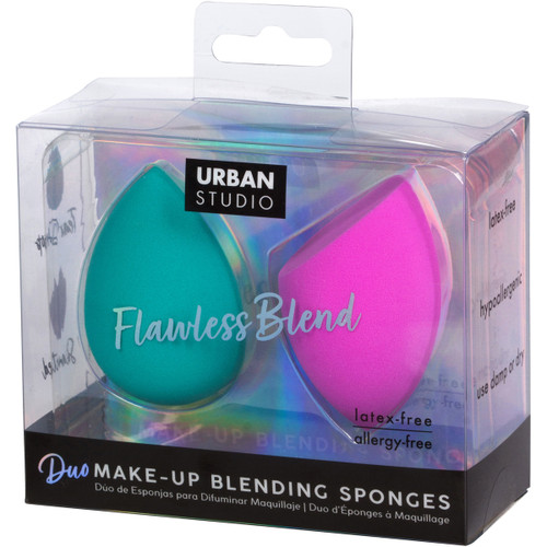 cala DUO BLENDING SPONGES: PURPLE/TEAL (2PCS)