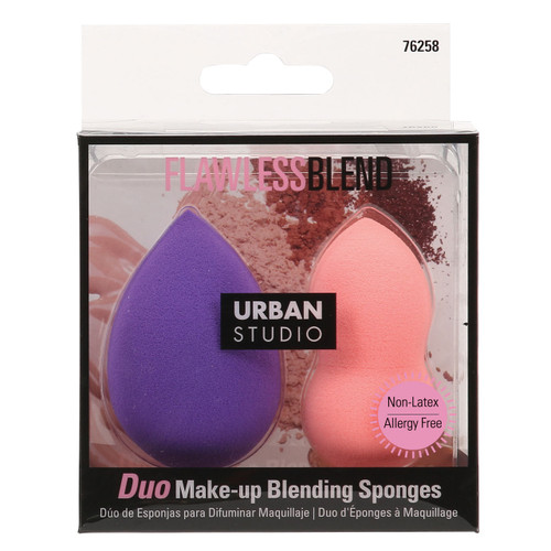 cala DUO MAKE-UP BLENDING SPONGES (PURPLE / CORAL)