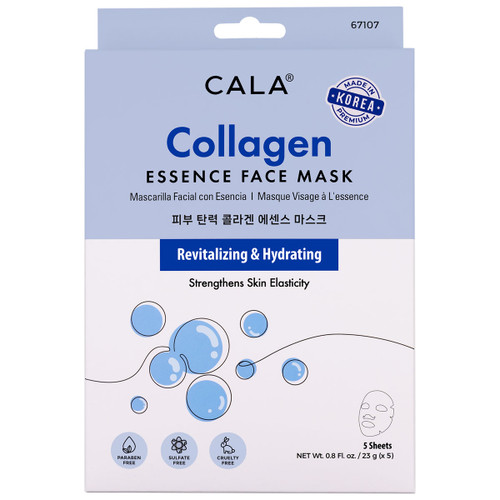 cala ESSENCE FACIAL MASKS: COLLAGEN (5 PKS)