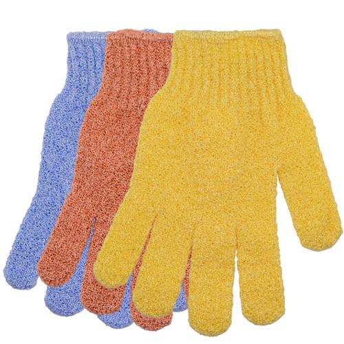 Cala EXFOLIATING BATH GLOVES | CITRUS BURST (3PK)