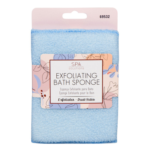 cala EXFOLIATING BATH SPONGE: BABY BLUE