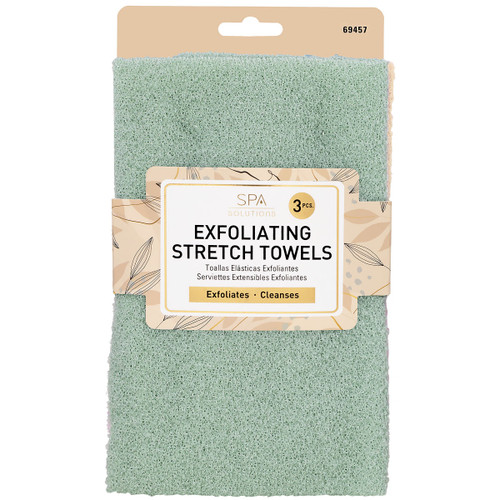 cala EXFOLIATING BATH TOWELS: SAGE/NUDE/DUSTY BLUE