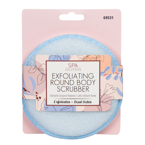 cala EXFOLIATING ROUND BODY SCRUBBER: BABY BLUE