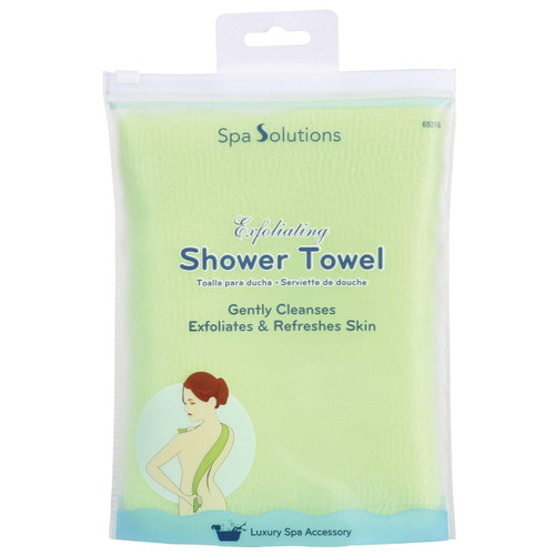 cala EXFOLIATING SHOWER TOWEL (GREEN)