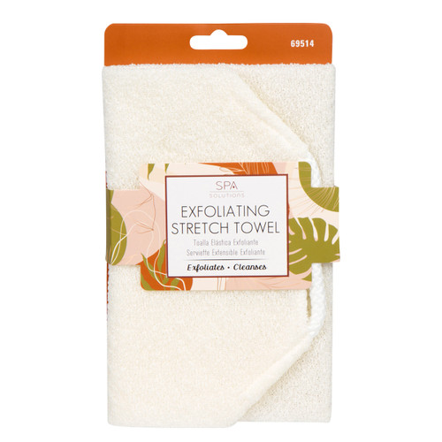 cala EXFOLIATING STRETCH TOWEL: CREAM