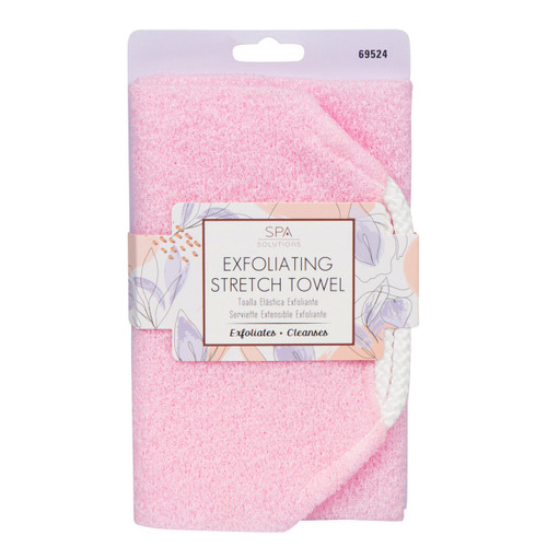 cala EXFOLIATING STRETCH TOWEL: PINK