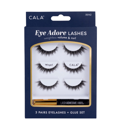 cala EYE ADORE LASHES | WINGED (3 PACK)