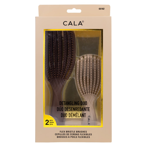 Cala FLEXIBLE VENT BRUSH | CHOCO/NUDE (2PCS)