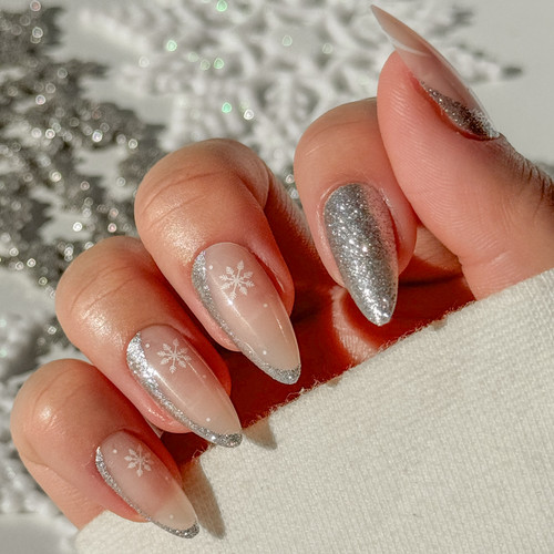 Cala GLAM COUTURE | ALMOND SILVER GLITTER