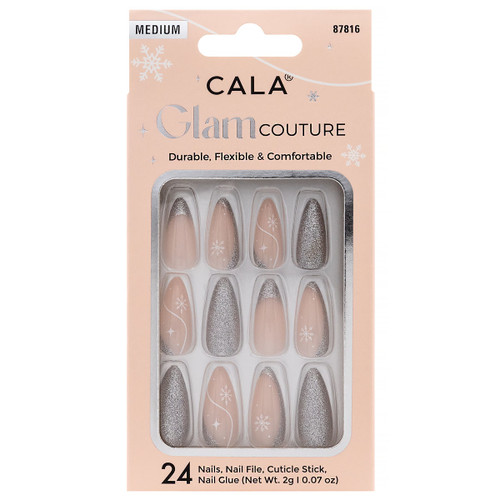 cala GLAM COUTURE | ALMOND SILVER GLITTER