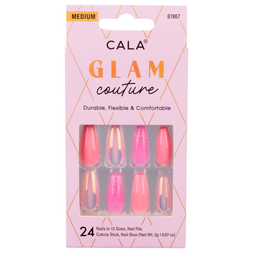 cala GLAM COUTURE | COFFIN PINK GLITTER