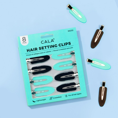 Cala HAIR SETTING CLIPS (BLK/MINT)