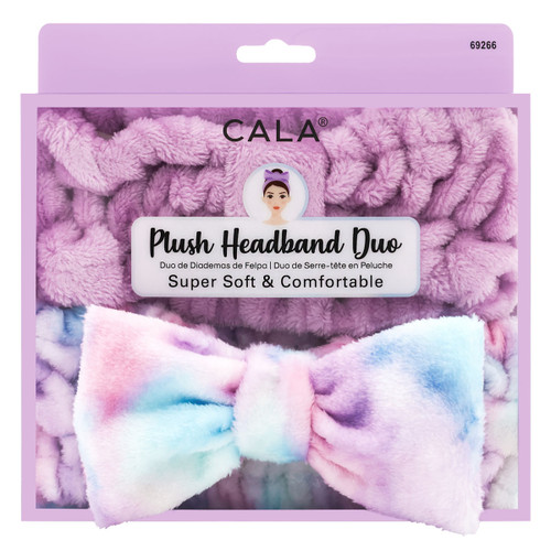 cala HEADBANDS: LAVENDER/BLUE TIE DYE (2PCS)